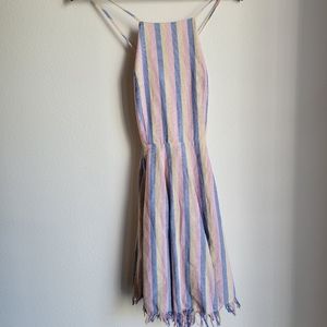 Jondie stripped sundress pink blue